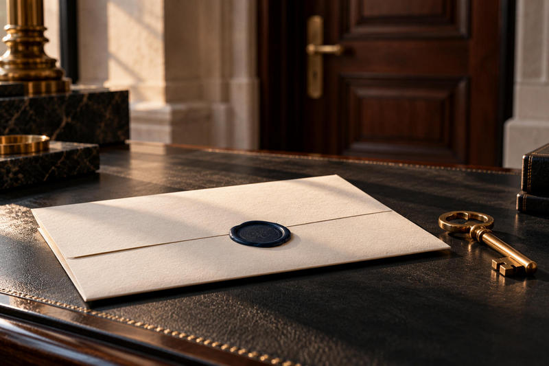 Sealed Letter and Antique Key